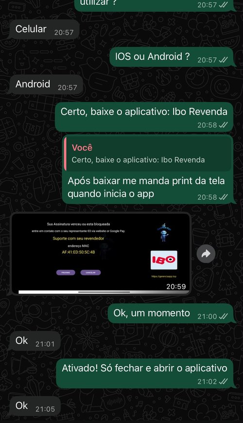 Print de avaliação de cliente