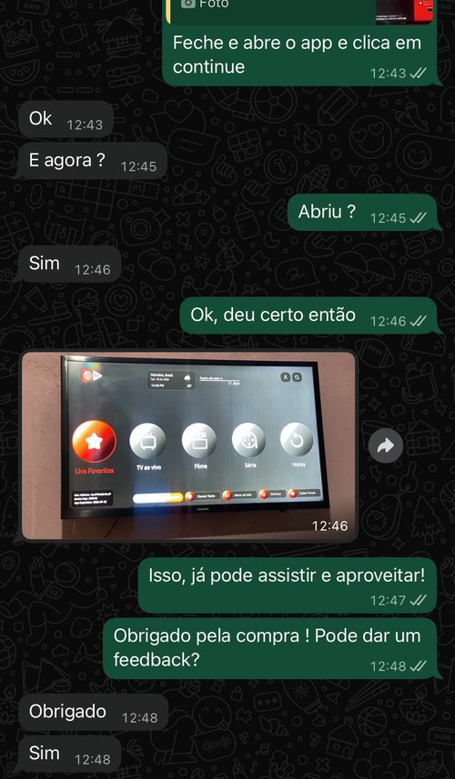 Print de avaliação de cliente